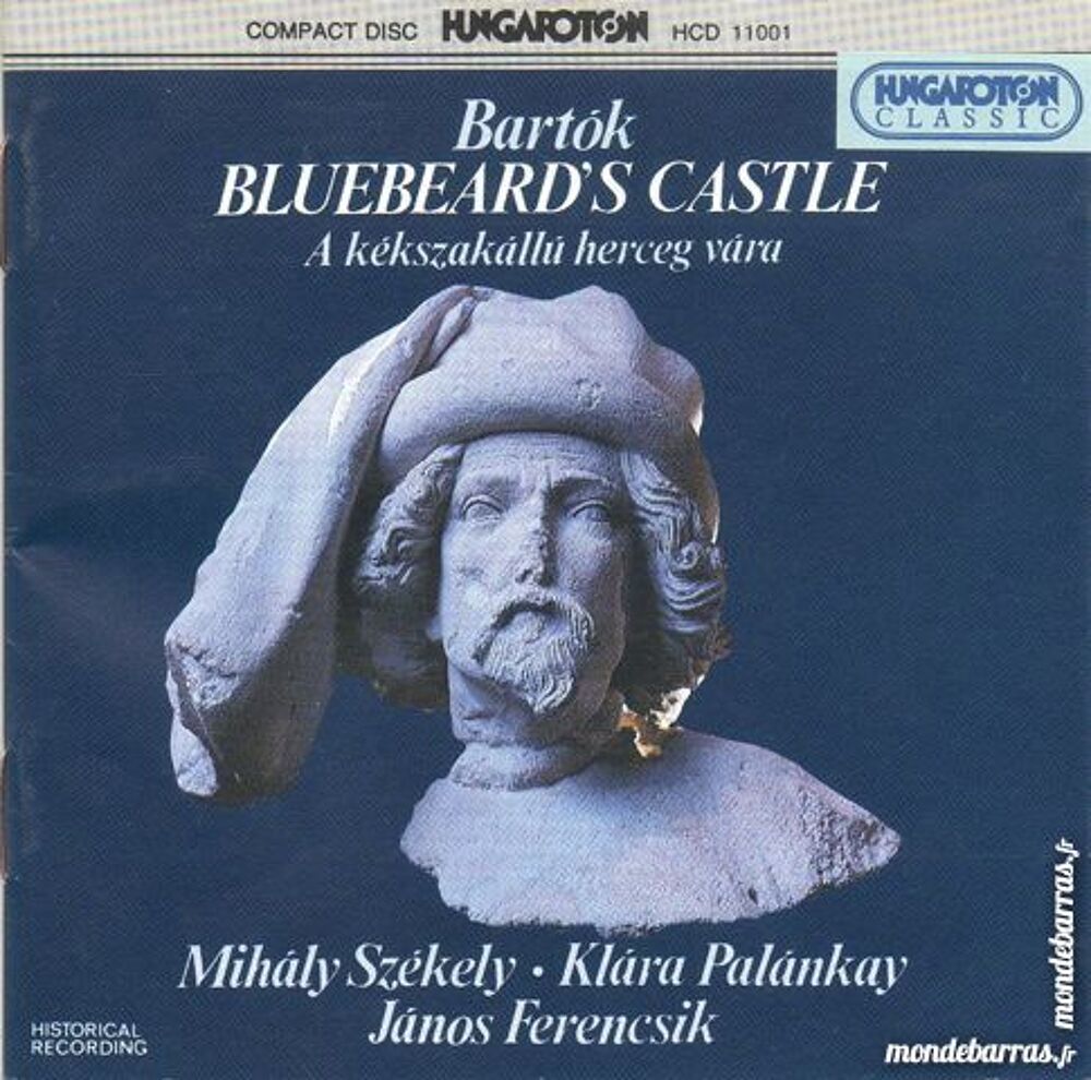 Bela Bartok : Le ch&acirc;teau de Barbe-Bleue CD et vinyles