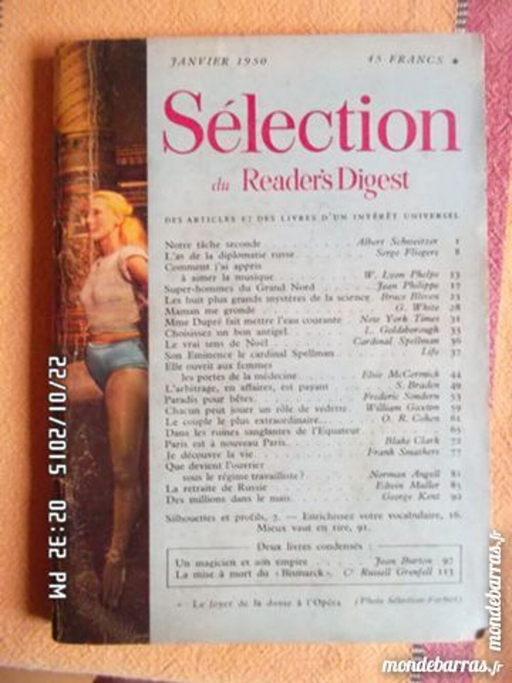 SELECTION DU READER'S DIGEST*5E*KIKI60230 Livres et BD
