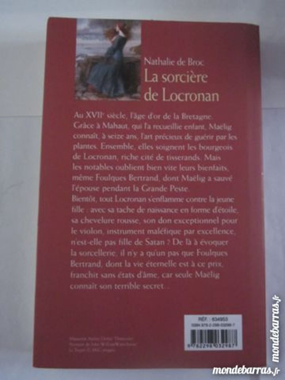 LA SORCI&Egrave;RE DE LOCRONAN par NATHALIE DE BROC Livres et BD