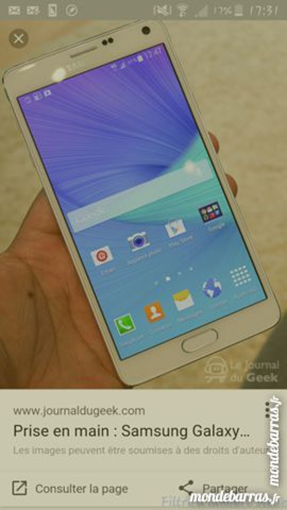 Samsung galaxy note 3 lite blanc Téléphones et tablettes
