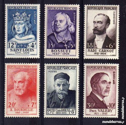 N 989  994 Timbres France NEUFS ** An 1954 46 La Seyne-sur-Mer (83)