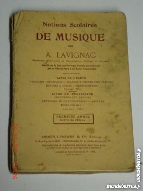 notions scolaires de musique 1917  p8 7 Grézieu-la-Varenne (69)