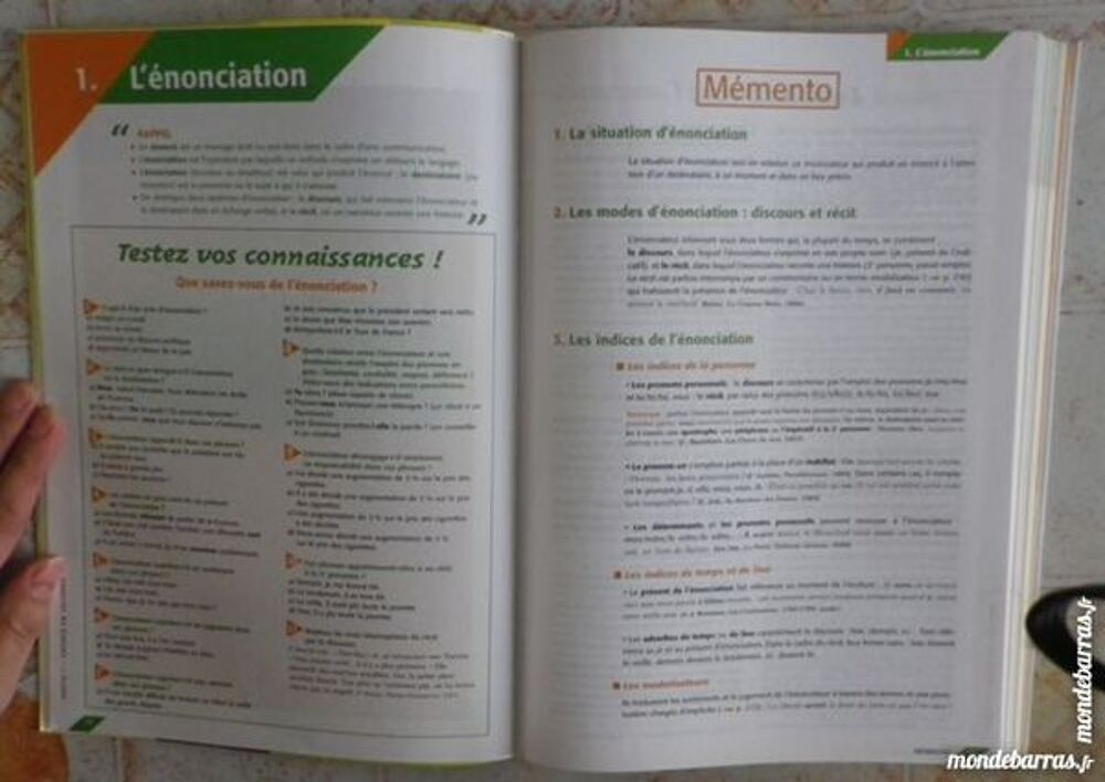 FRANCAIS METHODES POUR LES OBJETS D'ETUDE 2e/1e Livres et BD