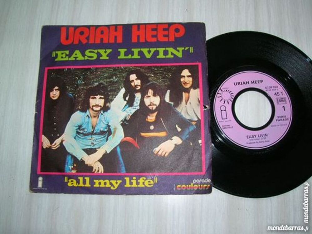 45 TOURS URIAH HEEP Easy livin ----- CD et vinyles
