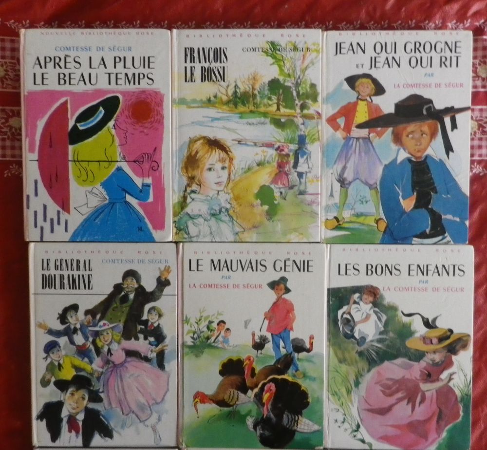 LOT DE 9 COMTESSE DE SEGUR BIBLIO ROSE Livres et BD