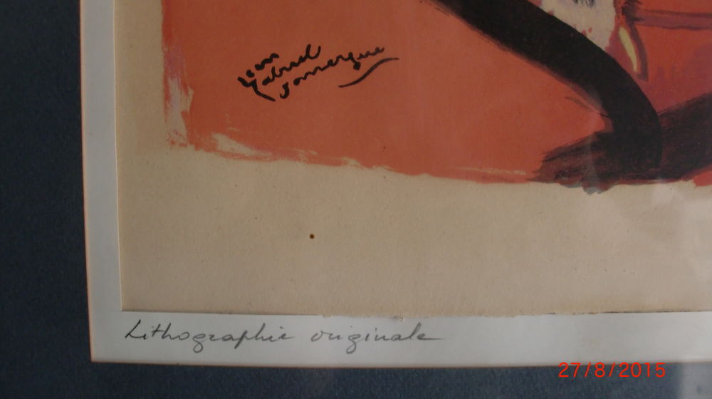 lithographie originale jg domergue 