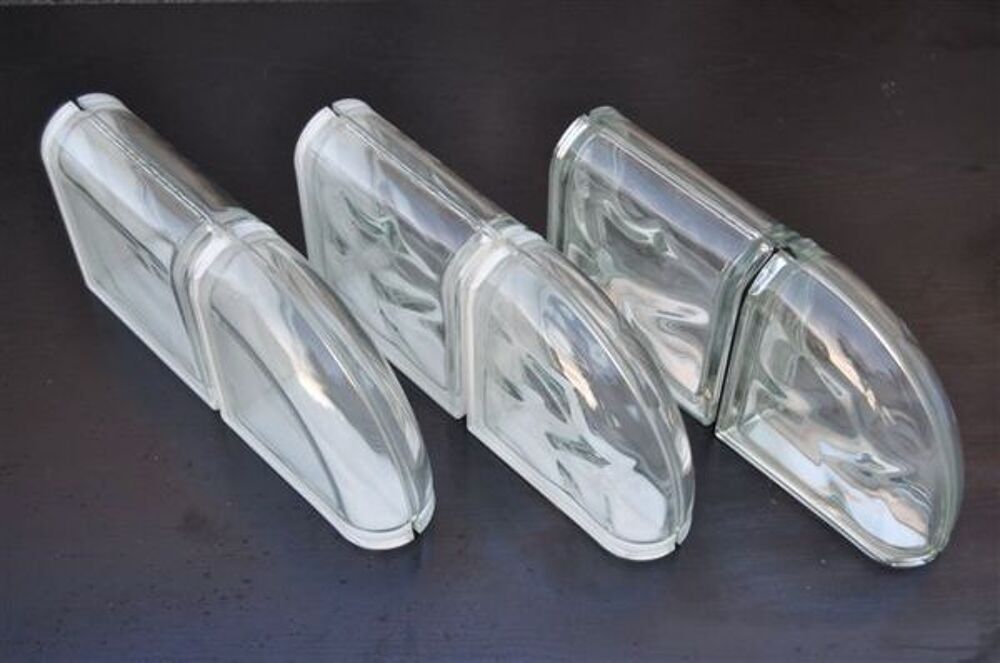 Briques de verre de terminaison/finition/bordure arrondie Bricolage