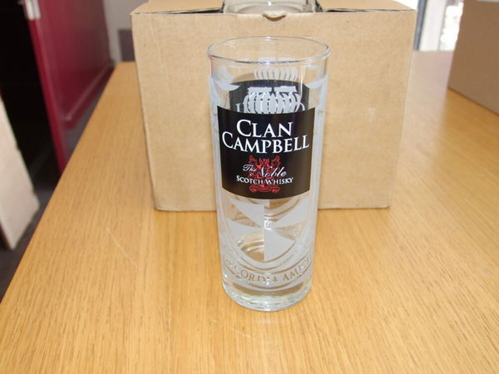 6 verres Clan Campbell - 17cl - neufs Cuisine