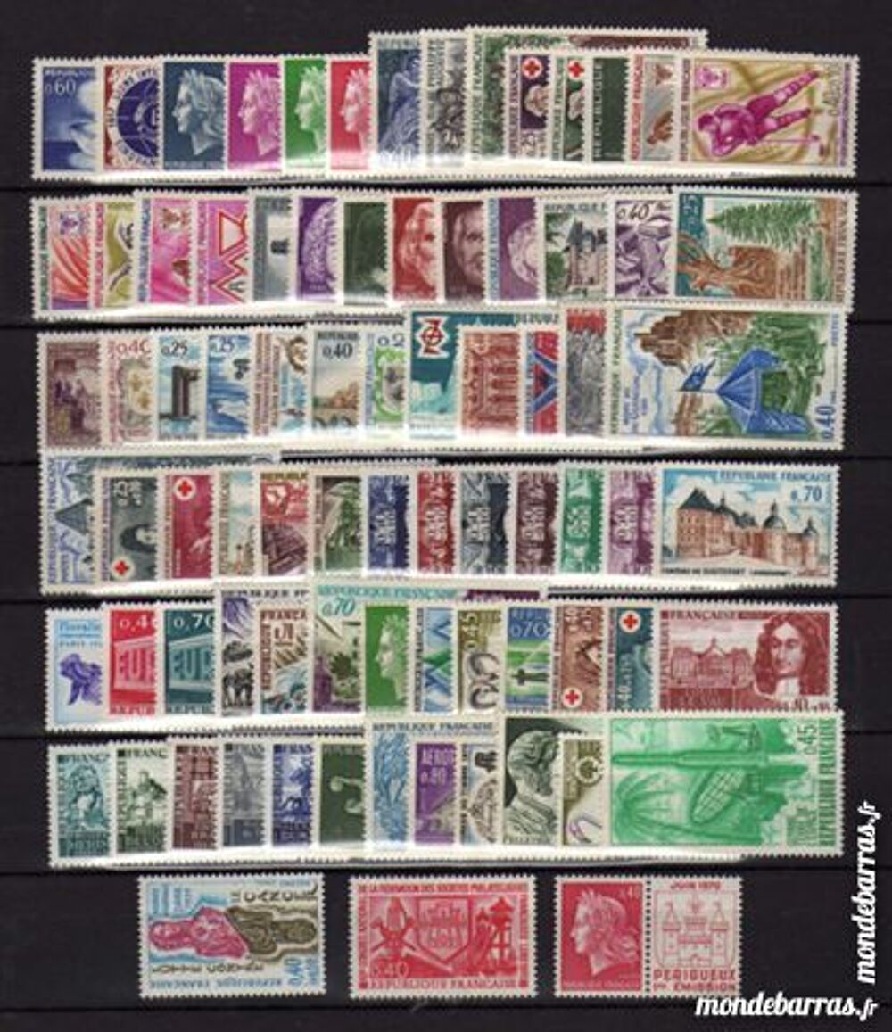 LOT J de 187 Timbres France NEUFS** 