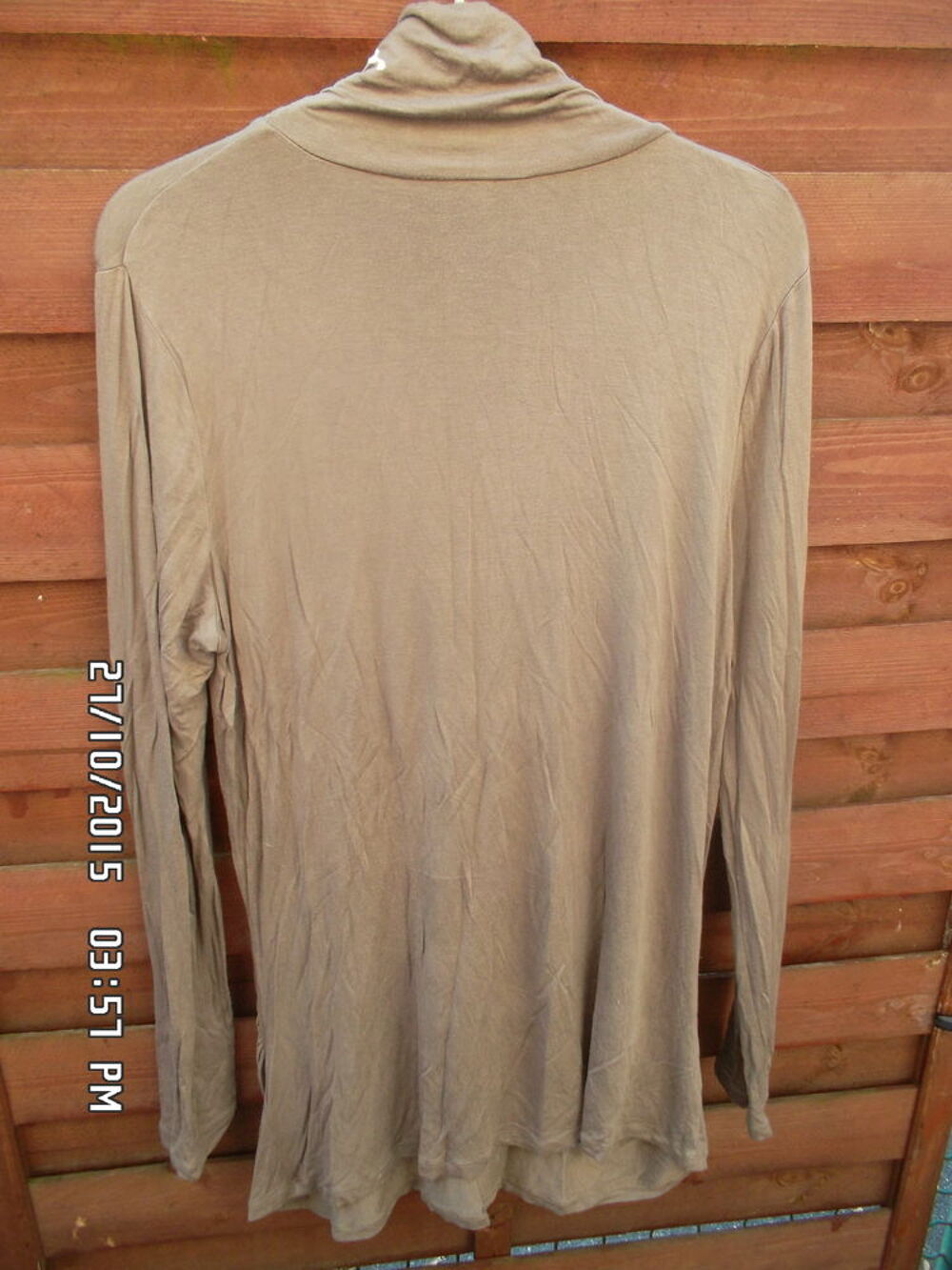 SOUS PULL MARRON T.46-48*JUSTE 2E*KIKI60230 Vêtements