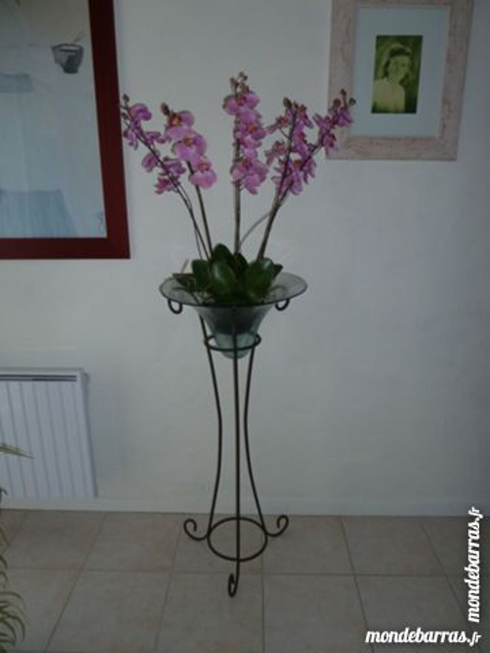 support pour plante en fer forg&eacute; Décoration