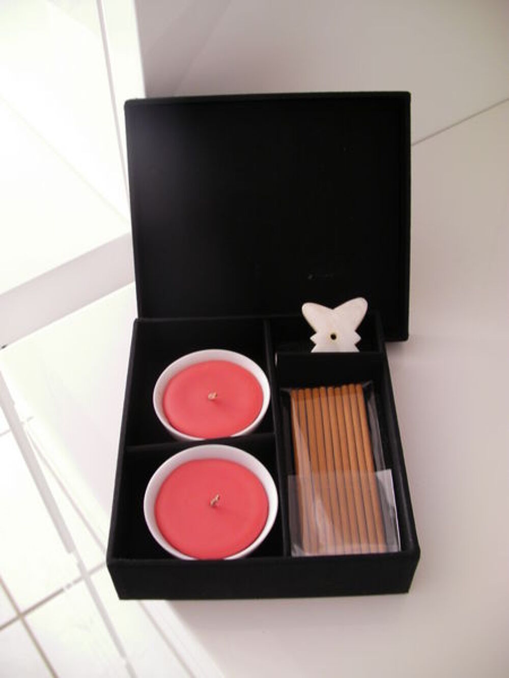 COFFRET BOUGIES avec encens D�coration