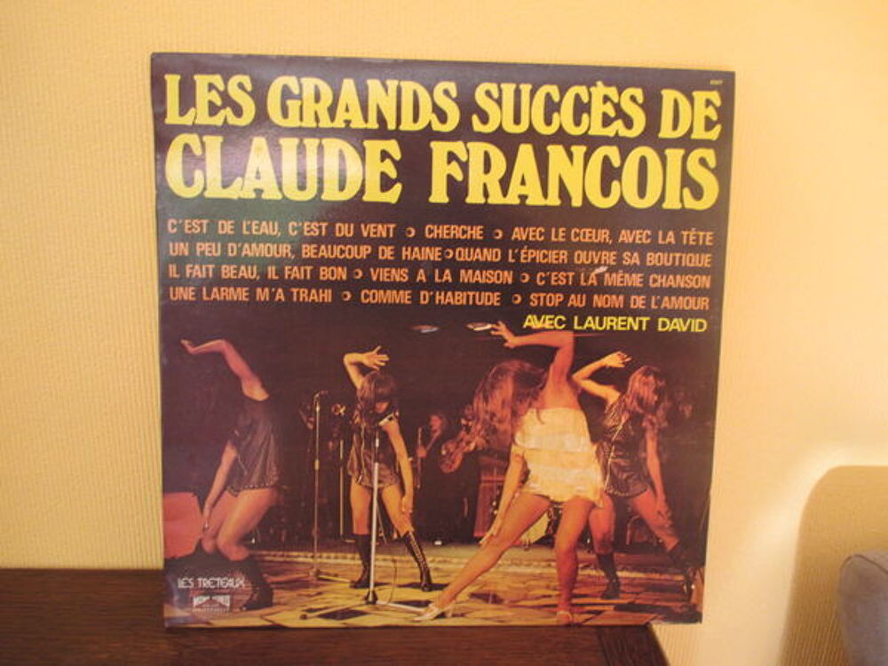 Disque vinyle de 33 tours des succ&egrave;s de Claude Fran&ccedil;ois Audio et hifi