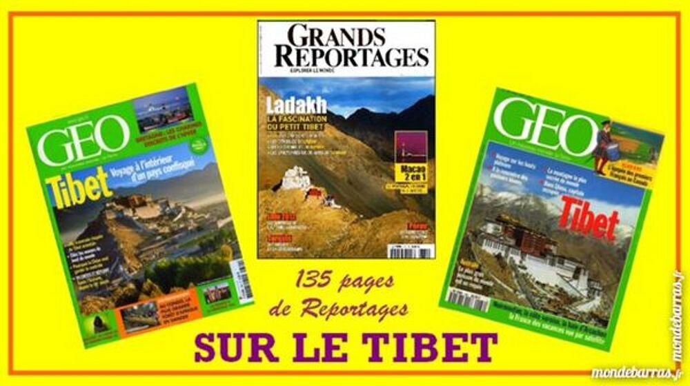 TIBET - LHASSA - LADAKH - GEO / les-livres-de-jac Livres et BD