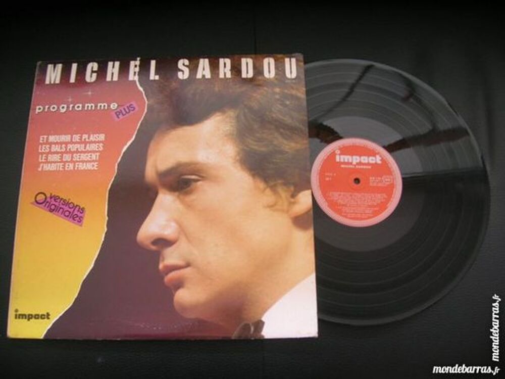 33 TOURS MICHEL SARDOU Programme Plus CD et vinyles