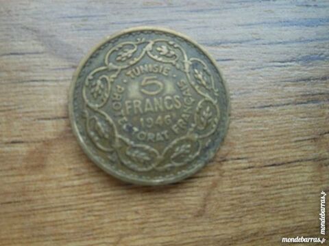 piece de 5 francs Tunisie 1946  5pa14 6 Grézieu-la-Varenne (69)