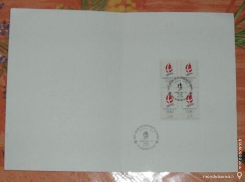 Plaquette deux volets Premier Jour ALBERTVILLE 18 Montreuil (93)