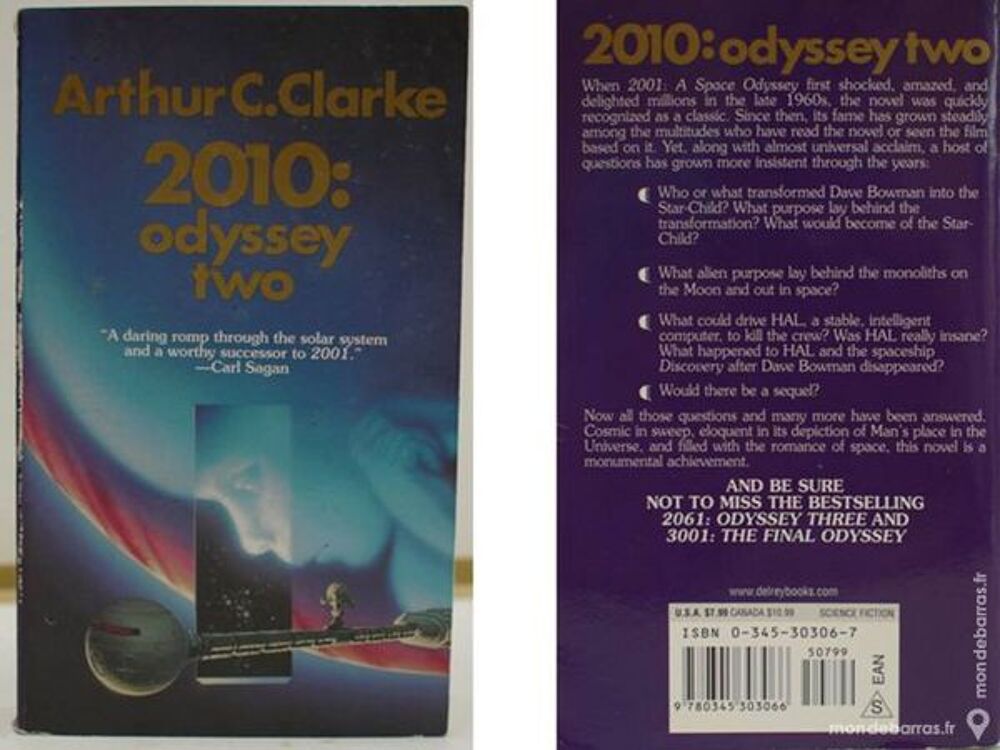 Science Fiction: ODYSSEY TWO (ARTHUR C.CLARKE) Livres et BD