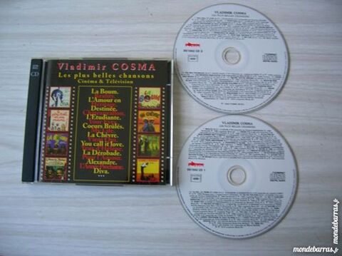 DOUBLE  CD VLADIMIR COSMA Les plus belles chansons cin�m 59 Nantes (44)