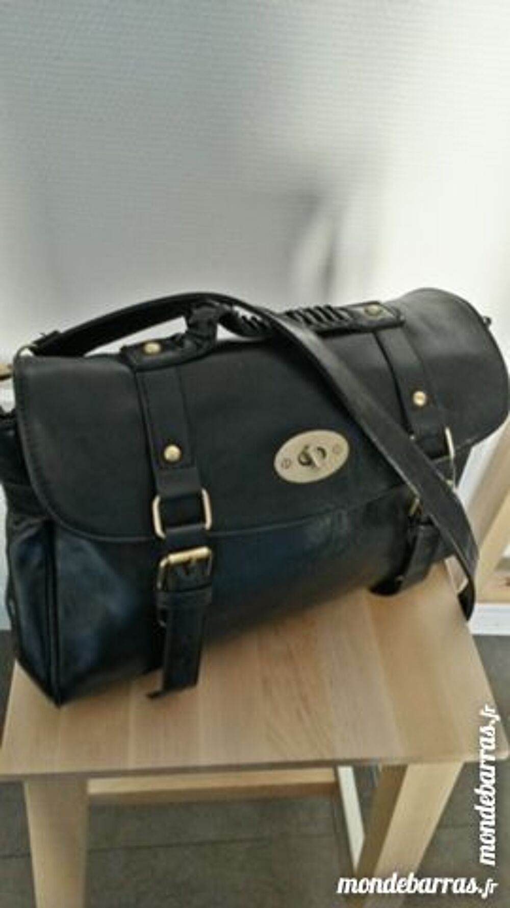 Sac &agrave; main noir Maroquinerie