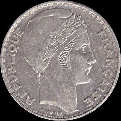 Trs rare 20 francs 1936 550 Couzeix (87)