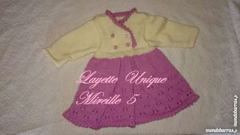 Robe naissance bicolore Vêtements enfants