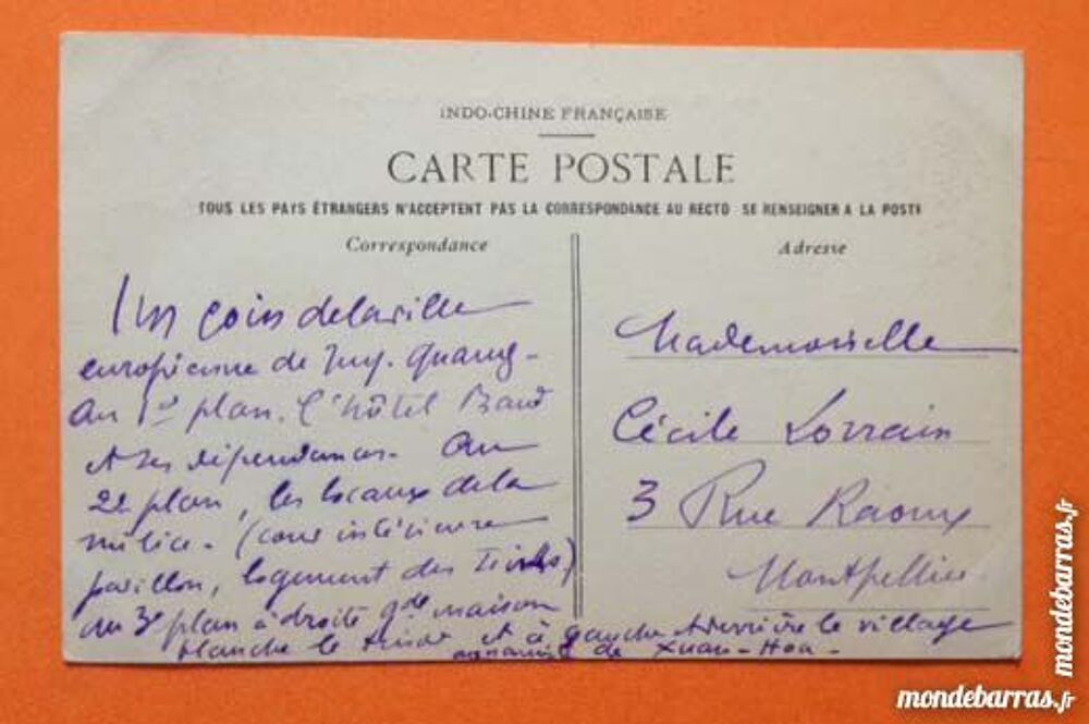 CPA Tonkin - Indochine 