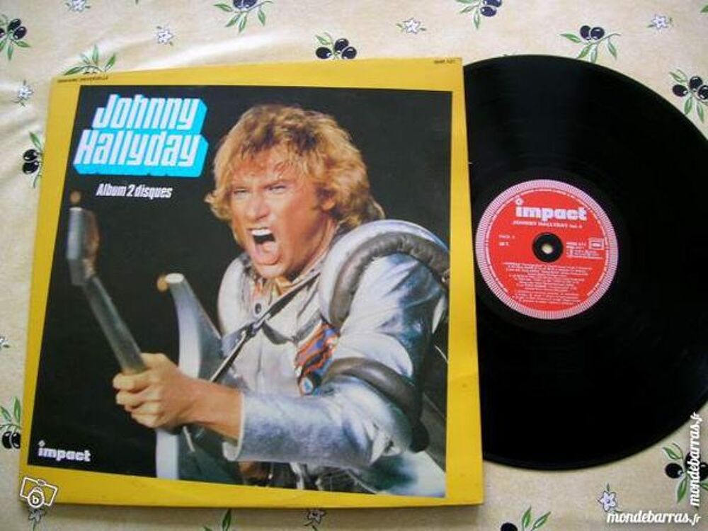DOUBLE 33 TOURS JOHNNY HALLYDAY Impact Vol 9 &amp; 10 CD et vinyles