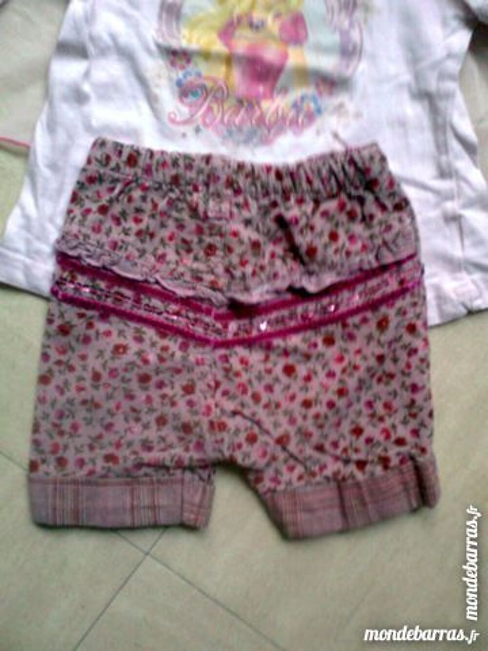 "petit HAUT ""princesse"" - SHORT velours - zoe" Vêtements enfants