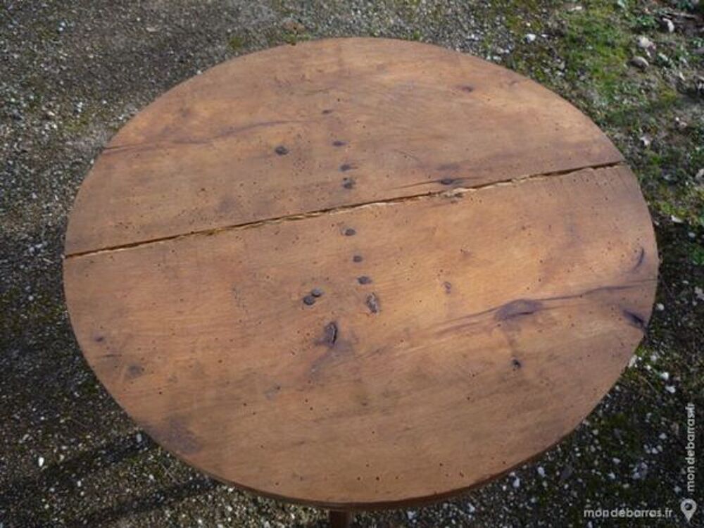 Table ronde/gu&eacute;ridon rustique Meubles