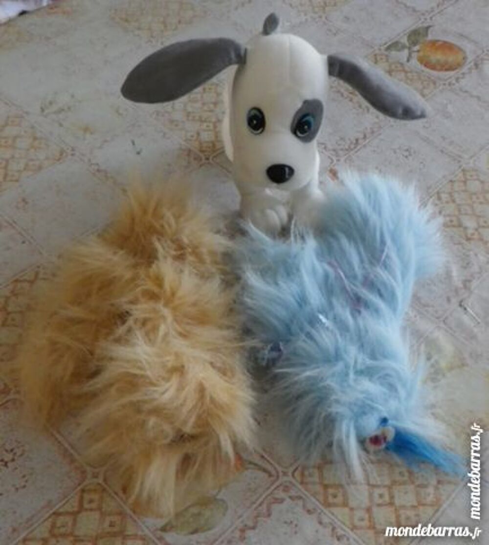 PELUCHE CHIEN 2 FOURRURES AMOVIBLES INTERCHANGEABL Jeux / jouets