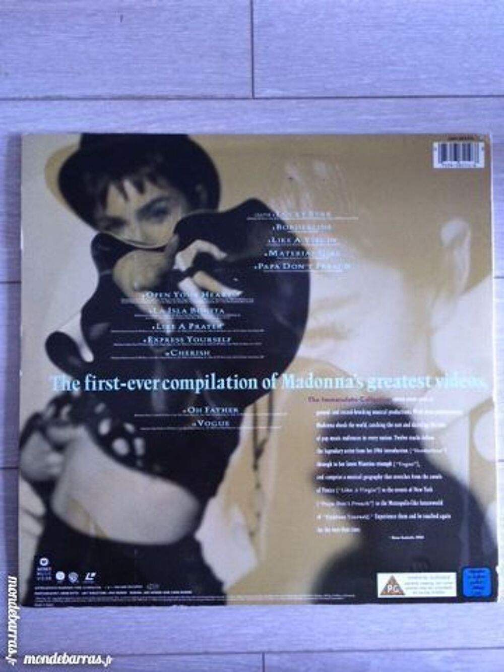 Laser Disc Madonna - CDV DVD et blu-ray