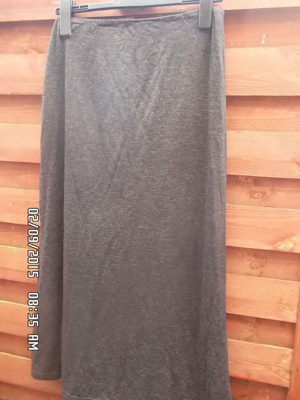 JUPE LONGUE GRISE T.38-48*JUSTE 2E*KIKI60230 Vêtements