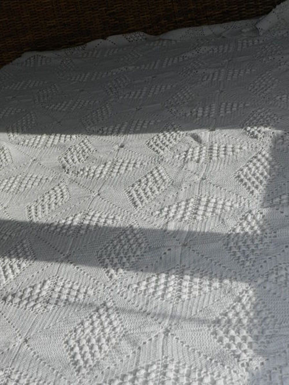 Dessus de lit en coton fait main Décoration