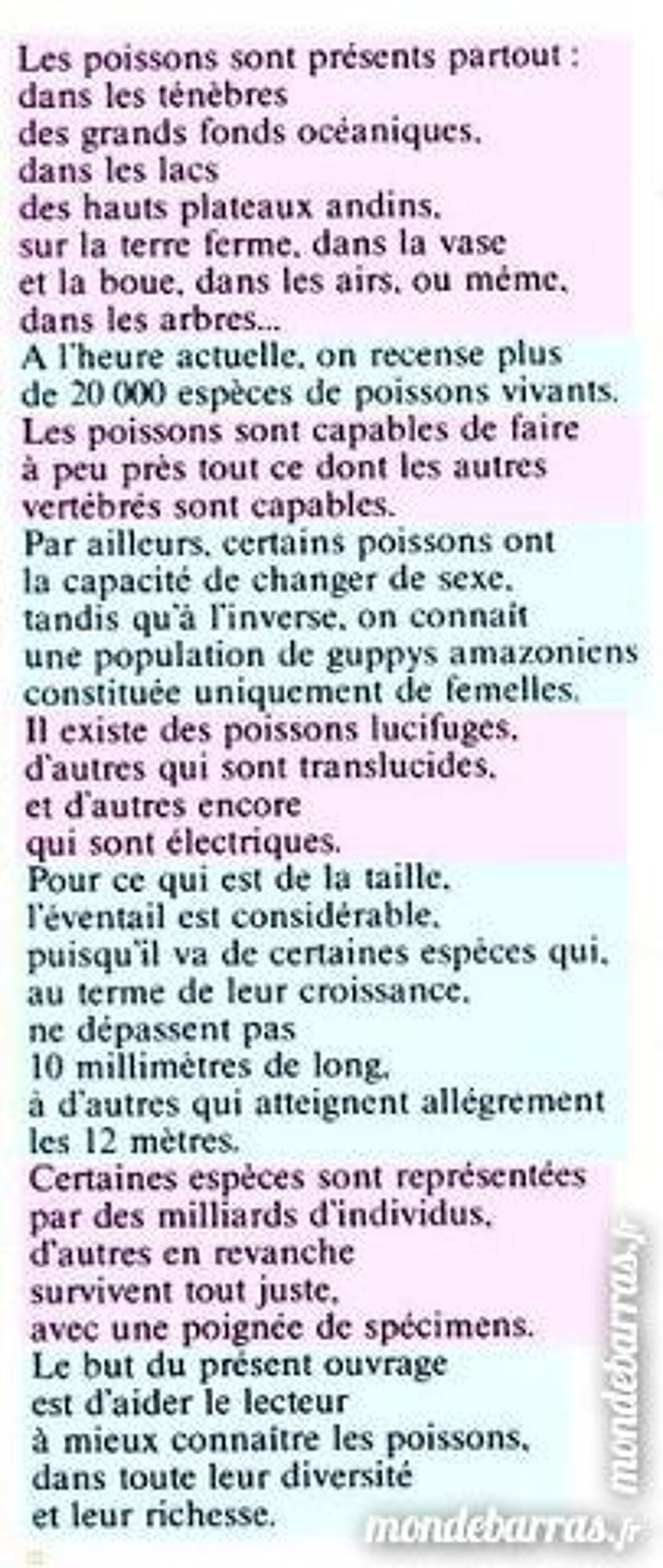 Les poissons Livres et BD