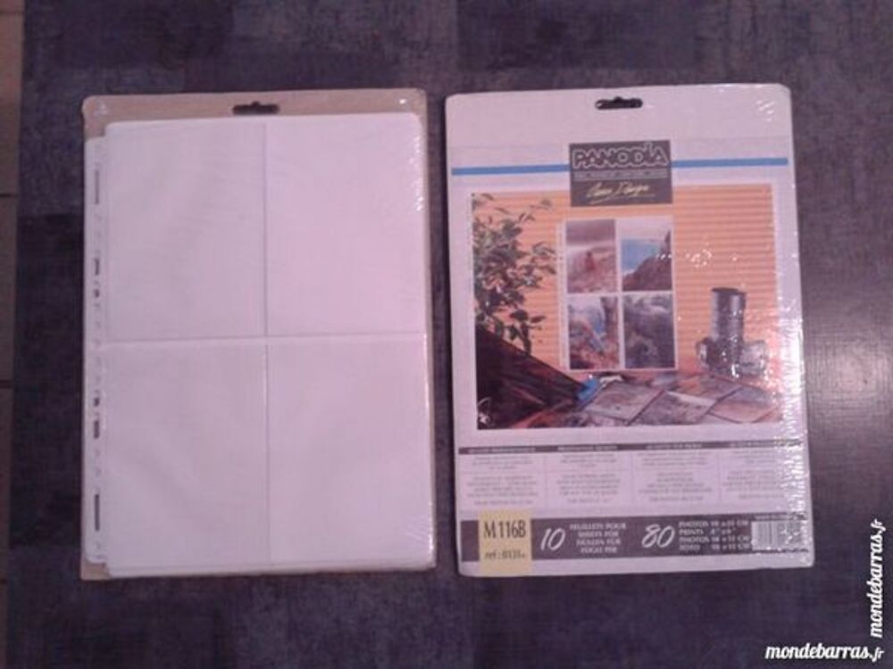 Feuillets De Classement Transparents Fond Blanc Pour Photos Photos/Video/TV