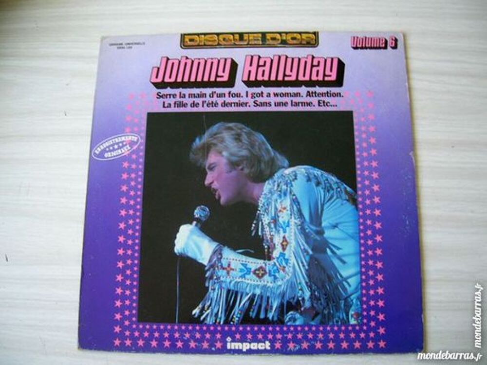33 TOURS JOHNNY HALLYDAY DISQUE D'OR Vol.6 IMPACT CD et vinyles