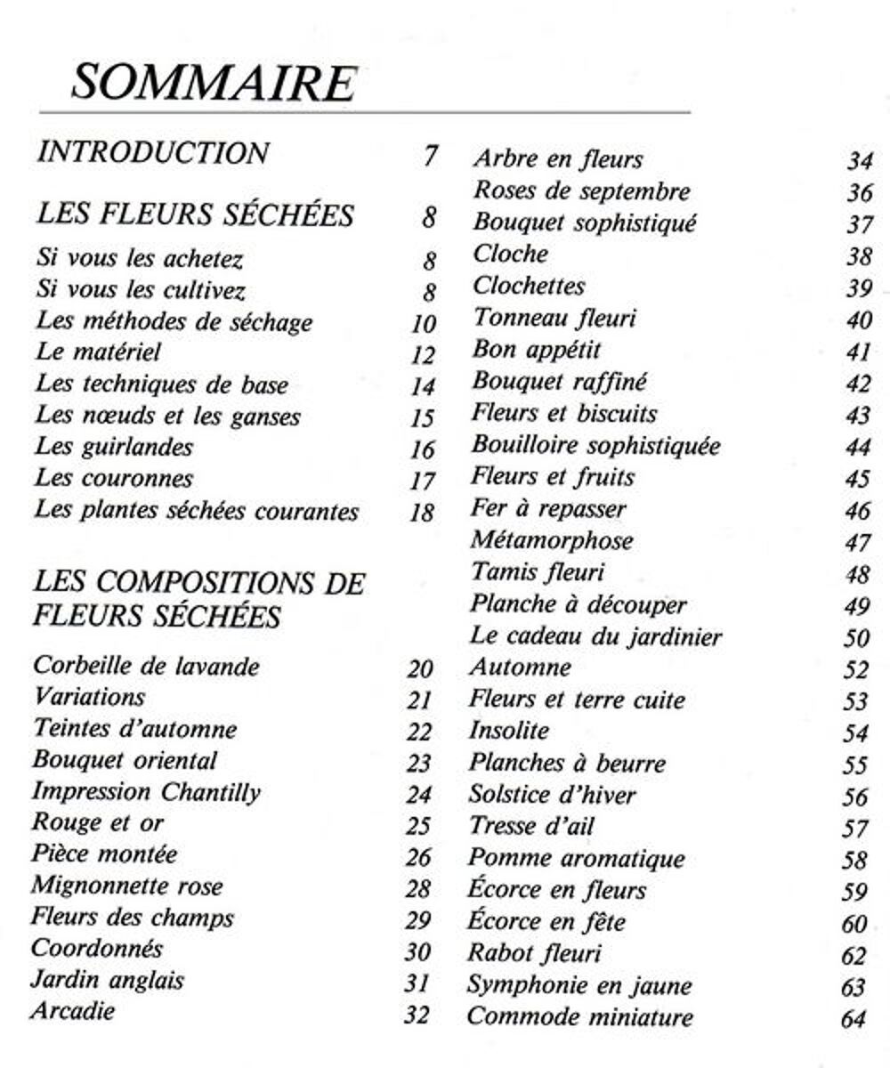 bouquets secs - pot pourri / prixportcompris Livres et BD