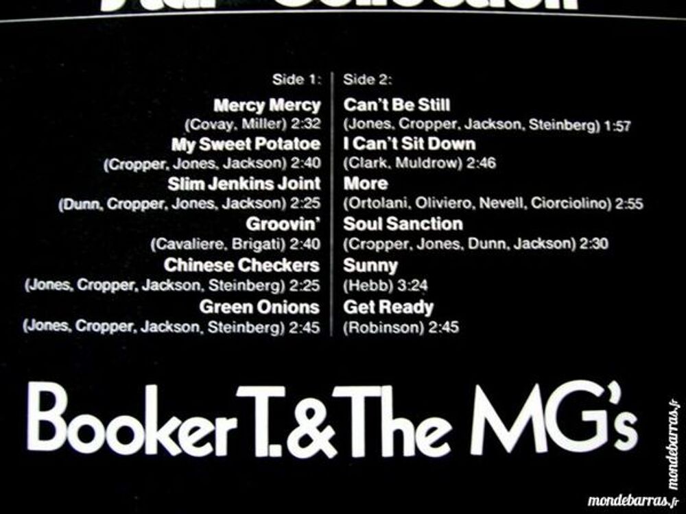 33 TOURS BOOKER T. &amp; THE MG'S Collection CD et vinyles