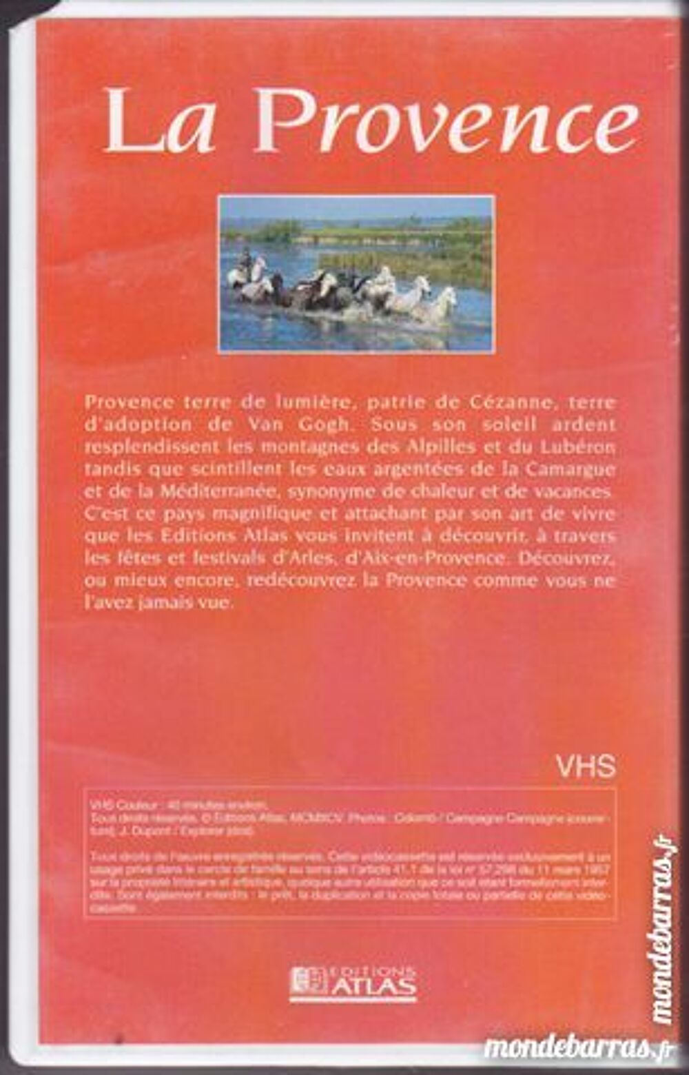 La Provence VHS Originale DVD et blu-ray