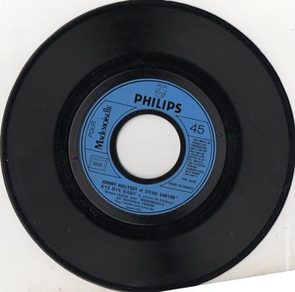 Disque 45 T J.Hallyday 'rare' CD et vinyles
