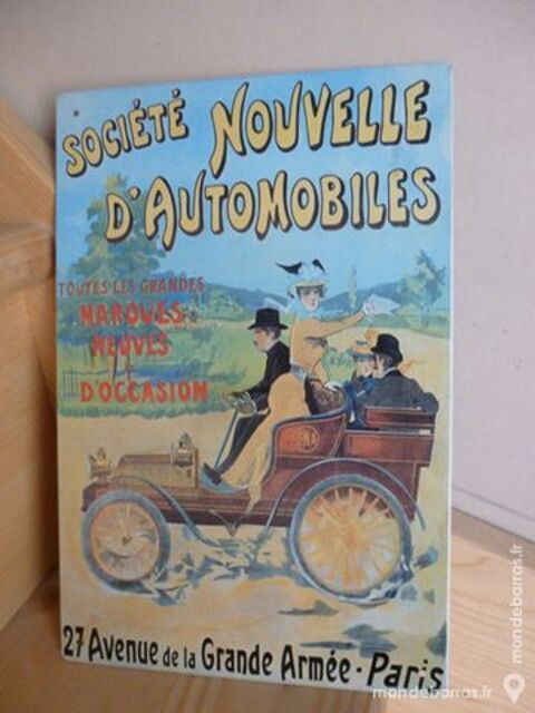 Plaque en mtal St Nouvelle d'Automobiles 6 Goussainville (95)