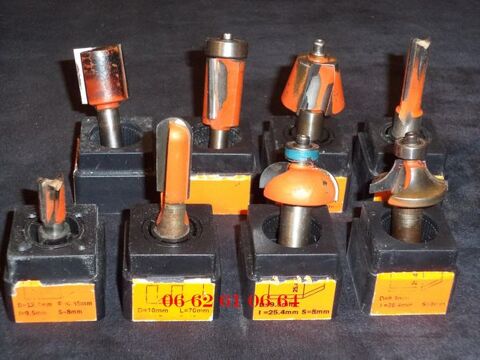 8 fraises CMT pour d�fonceuses / Affleureuse 100 Cagnes-sur-Mer (06)