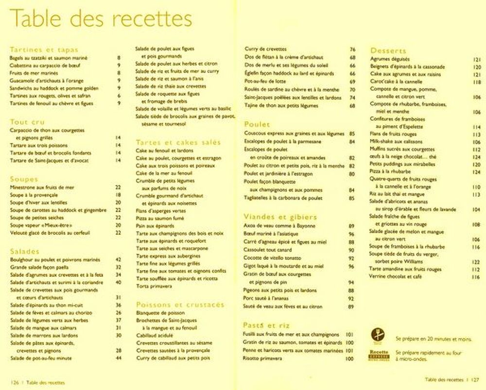 PICARD - 100 recettes - CUISINE / prixportcompris Livres et BD