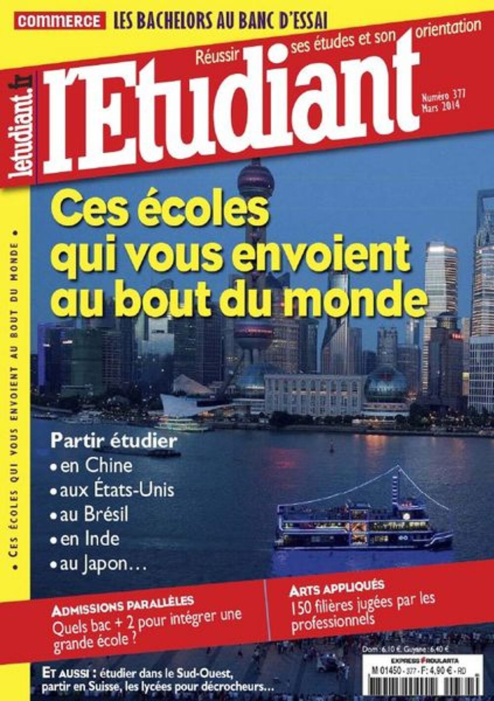 Revue L'&eacute;tudiant N&deg; 377 - Mars 2014 (Neuve) Livres et BD