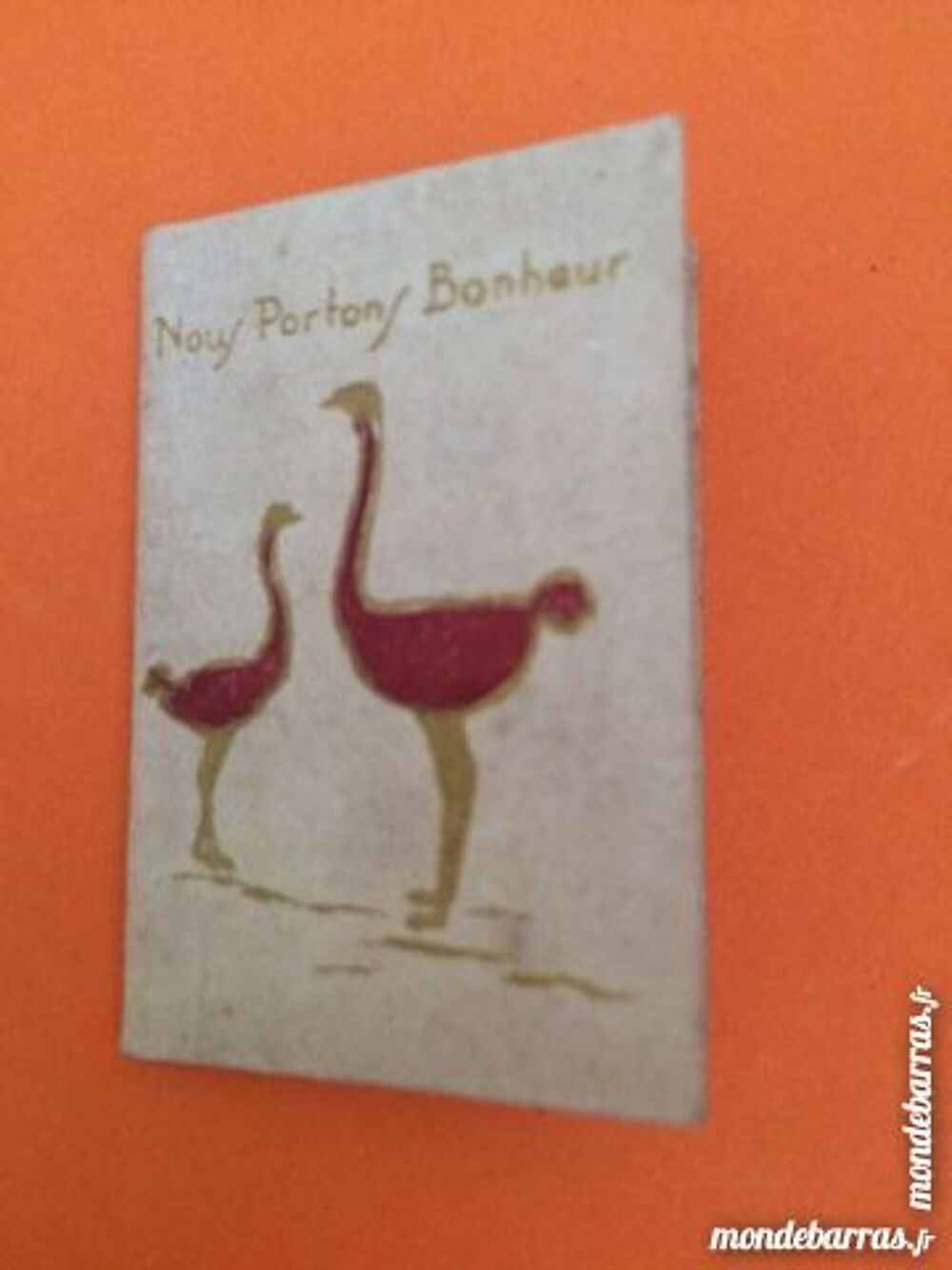 Mini calendrier de poche 1953 