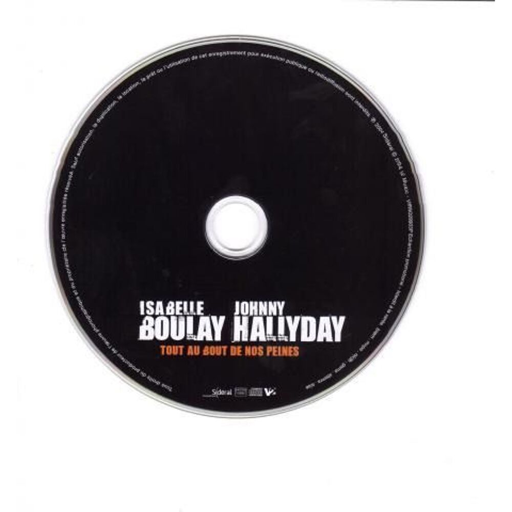 Johnny Hallyday &laquo; Tout au bout de nos peines &raquo; CD et vinyles