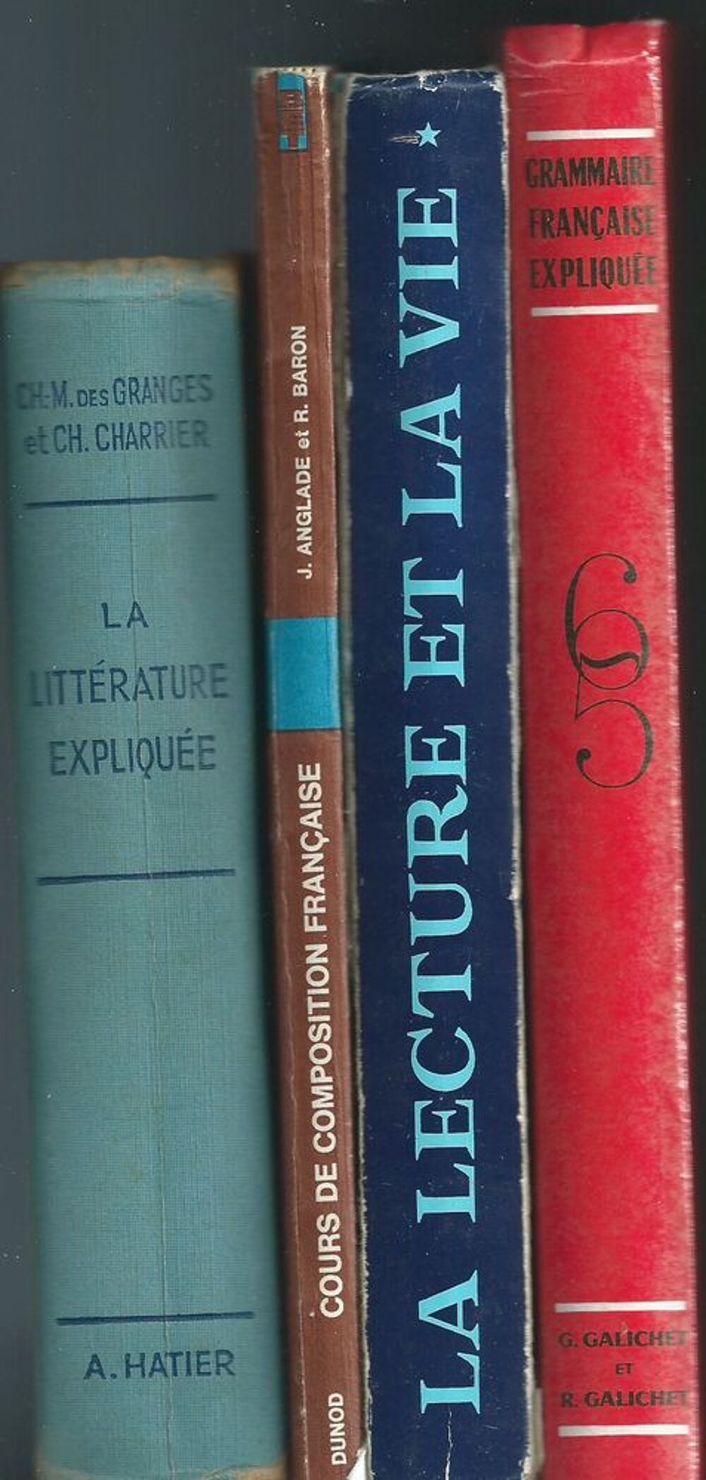 1 lot de 4 livres scolaires 1950 &agrave; 1963 Livres et BD