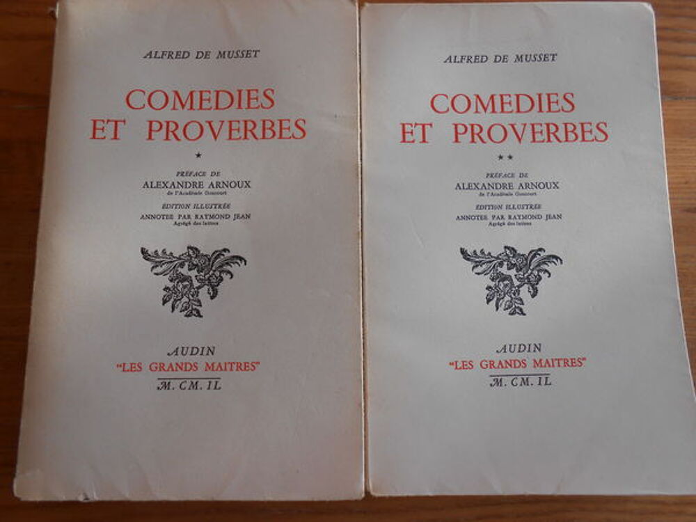 Com&eacute;die et proverbes d'Alfred de Musset Livres et BD