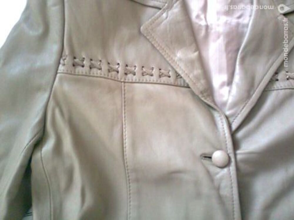 veste beige cuir - 42 - zoe Vêtements